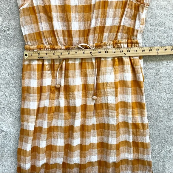 LILLA P SEMI SHEER PLAID DRESS SIZE LARGE PREPPY EFFORTLESS CASUAL Picnic Pin Up - Picture 11 of 14